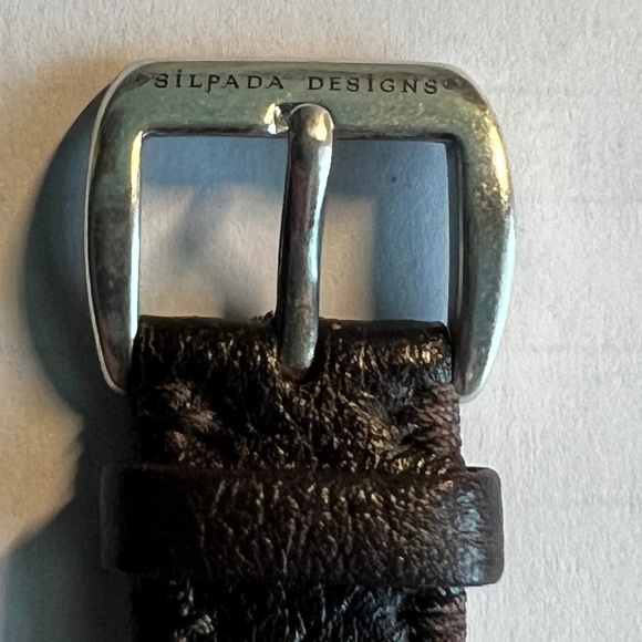 Silpada Leather and Silver Wrap Watch T1896 - Picture 6 of 6